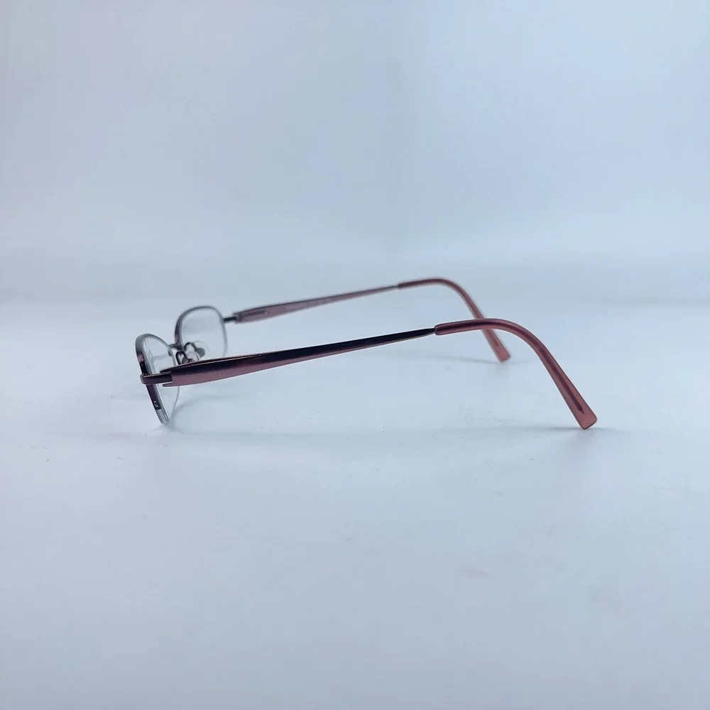 Adensco JOY JJF Women's‎ Eyeglasses Black Metal Cat Eye Half Rim 50-18-135 mm